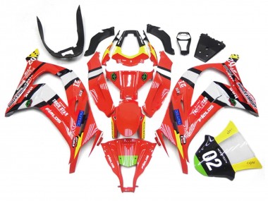 Erschwingliche Kawasaki ZX10R Motorrad Verkleidung 2011-2015 - Rot Gelb Weiss Schwarz Grun Blau Trick Star 02