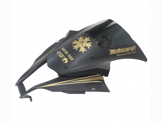 Erschwingliche Kawasaki ZX10R Motorrad Verkleidung 2011-2015 - Matt Schwarz Gold Schnee Elf