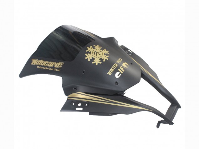Erschwingliche Kawasaki ZX10R Motorrad Verkleidung 2011-2015 - Matt Schwarz Gold Schnee Elf