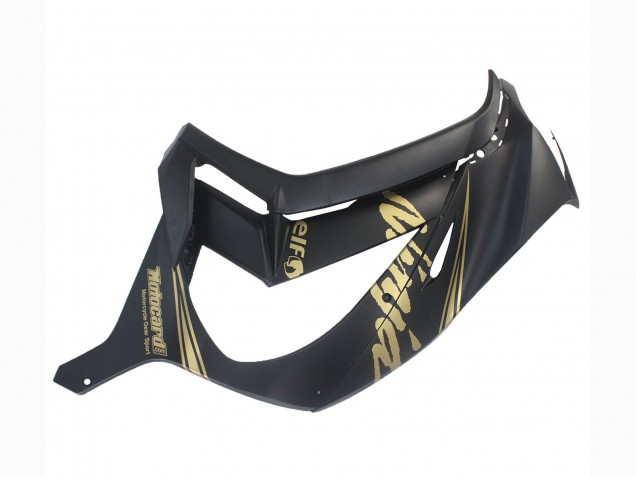 Erschwingliche Kawasaki ZX10R Motorrad Verkleidung 2011-2015 - Matt Schwarz Gold Schnee Elf