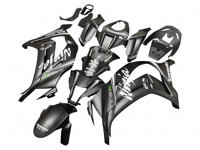 Erschwingliche Kawasaki ZX10R Motorrad Verkleidung 2011-2015 - Matt Schwarz Grun Elf
