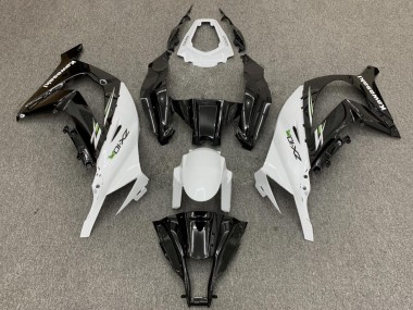 Erschwingliche Kawasaki ZX10R Motorrad Verkleidung 2011-2015 - Weiss Glanzendes Schwarz Grun
