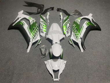 Erschwingliche Kawasaki ZX10R Motorrad Verkleidung 2011-2015 - Weiss Grun Matt Schwarz
