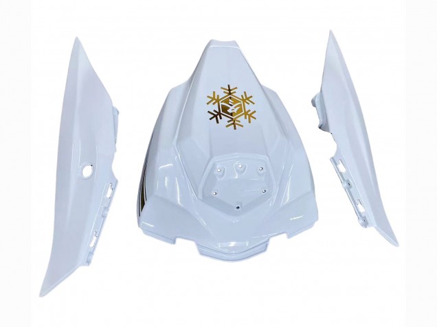 Erschwingliche Kawasaki ZX10R Motorrad Verkleidung 2016-2020 - Weiss Gold Schwarz