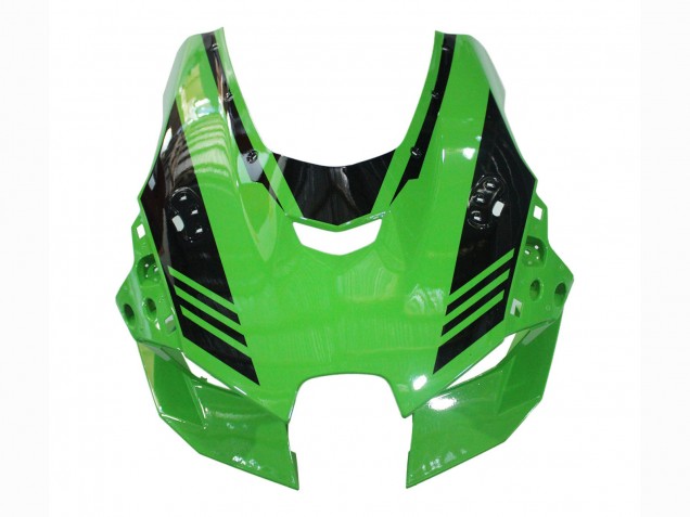 Erschwingliche Kawasaki ZX10R Motorrad Verkleidung 2021-2025 - Grun Glanzendes Schwarz
