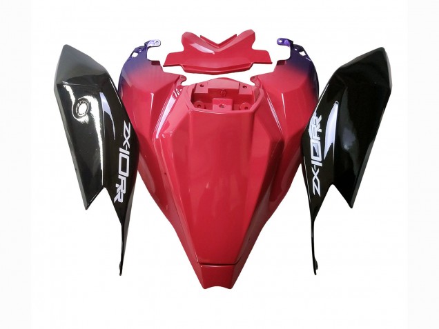 Erschwingliche Kawasaki ZX10R Motorrad Verkleidung 2021-2025 - Rot Schwarz Lila Weiss