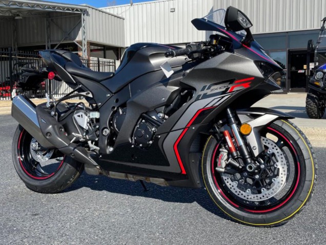 Erschwingliche Kawasaki ZX10R Motorrad Verkleidung 2021-2025 - Schwarz Grau Rot