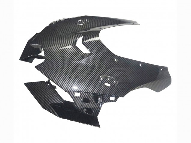 Erschwingliche Kawasaki ZX10R Motorrad Verkleidung 2021-2025 - Schwarze Carbonfaser