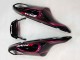 Erschwingliche Kawasaki ZX14R ZZR1400 Motorrad Verkleidung 2006-2011 - Glanzendes Schwarz Rot Rosa Flamme