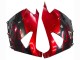 Erschwingliche Kawasaki ZX14R ZZR1400 Motorrad Verkleidung Kit 2006-2011 - Glanzendes Schwarz Rot Flamme