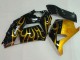 Erschwingliche Kawasaki ZX14R ZZR1400 Motorrad Verkleidung 2006-2011 - Glanzendes Schwarz Gold Flamme