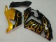 Erschwingliche Kawasaki ZX14R ZZR1400 Motorrad Verkleidung 2006-2011 - Glanzendes Schwarz Gold Flamme