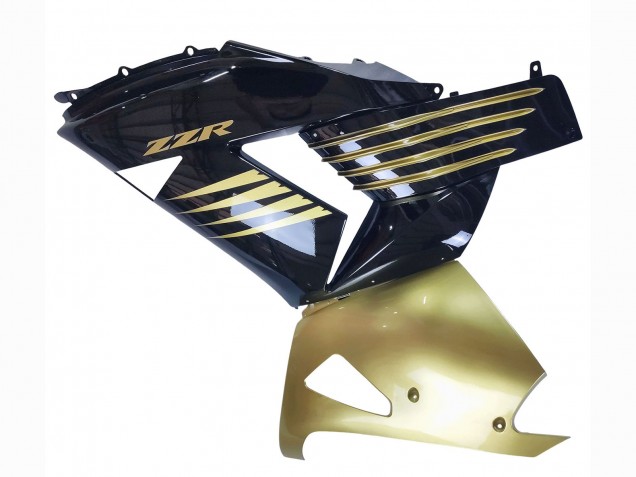 Erschwingliche Kawasaki ZX14R ZZR1400 Motorrad Verkleidung 2006-2011 - Gold Schwarz