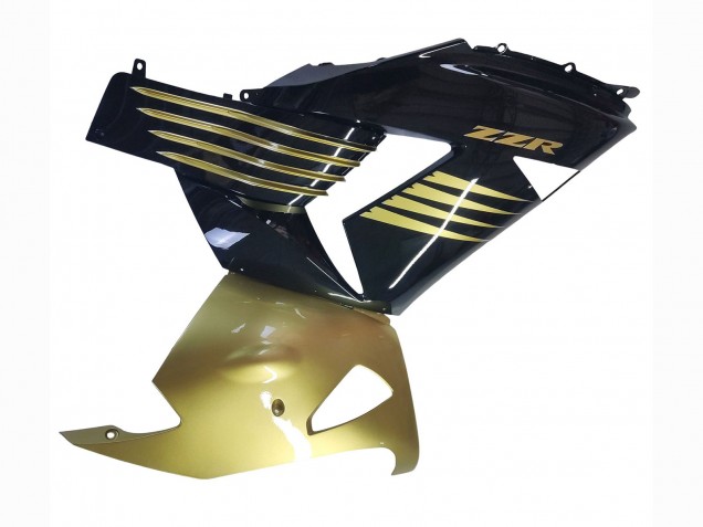 Erschwingliche Kawasaki ZX14R ZZR1400 Motorrad Verkleidung 2006-2011 - Gold Schwarz