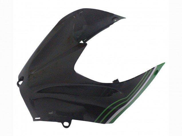 Erschwingliche Kawasaki ZX14R ZZR1400 Motorrad Verkleidung 2012-2024 - Grun Glanzendes Schwarz Streifen