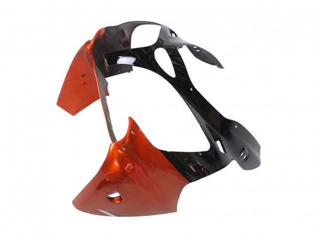 Erschwingliche Kawasaki ZX6R Motorrad Verkleidung 2000-2002 - Orange Schwarz