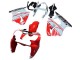 Erschwingliche Kawasaki ZX6R Motorrad Verkleidung 2000-2002 - Weiss Rot Schwarz