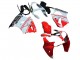 Erschwingliche Kawasaki ZX6R Motorrad Verkleidung 2000-2002 - Weiss Rot Schwarz