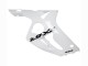 Erschwingliche Kawasaki ZX6R Motorrad Verkleidung 2003-2004 - Weiss Schwarz Aufkleber
