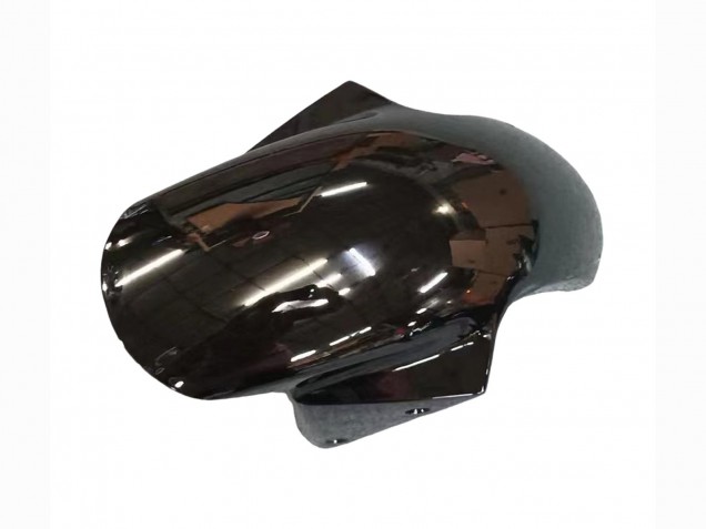 Erschwingliche Kawasaki ZX6R Motorrad Verkleidung 2003-2004 - Glanzendes Schwarz Rot Flamme