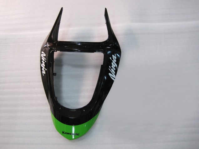 Erschwingliche Kawasaki ZX6R Motorrad Verkleidung 2003-2004 - Grun Schwarz Elf Bridgestone