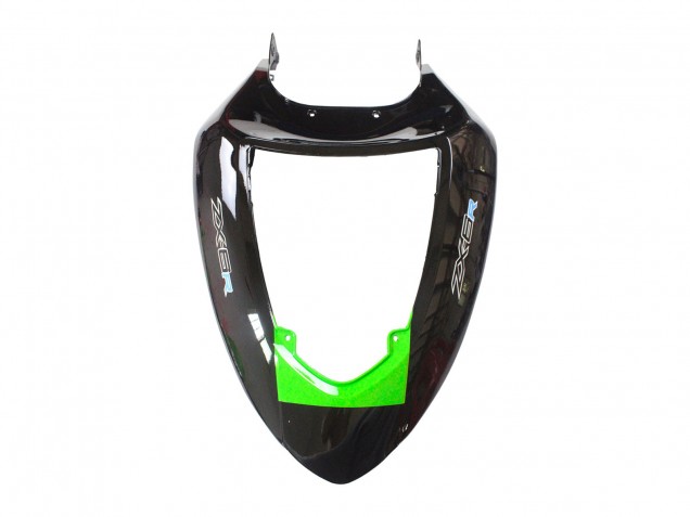 Erschwingliche Kawasaki ZX6R Motorrad Verkleidung 2005-2006 - Grun Rot Schwarz Elf 66