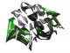 Erschwingliche Kawasaki ZX6R Motorrad Verkleidung 2005-2006 - Glanzendes Schwarz Grun Flamme