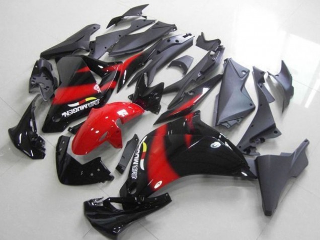 Erschwingliche Honda CBR250RR Motorrad Verkleidung 2011-2015 - Glanzendes Schwarz Rot
