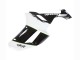 Erschwingliche Kawasaki ZX6R Motorrad Verkleidung 2007-2008 - Schwarz Weiss Ninja