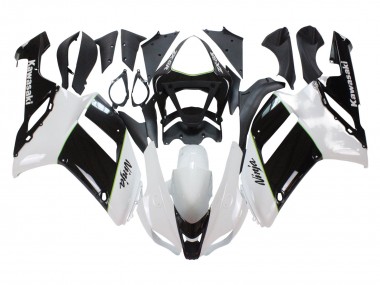 Erschwingliche Kawasaki ZX6R Motorrad Verkleidung 2007-2008 - Schwarz Weiss Ninja