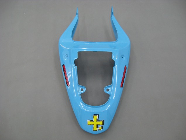 Erschwingliche Suzuki GSXR1000 Motorrad Verkleidung 2000-2002 - Hellblau Gelb Schwarz Motul Rizla