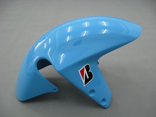 Erschwingliche Suzuki GSXR1000 Motorrad Verkleidung 2000-2002 - Hellblau Gelb Schwarz Motul Rizla