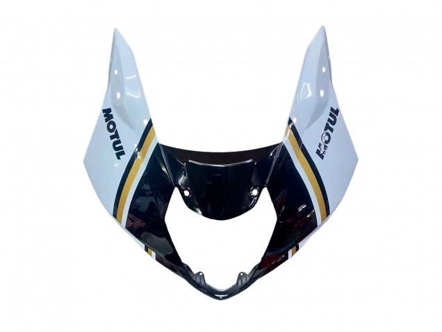 Erschwingliche Suzuki GSXR 1000 Motorrad Verkleidung 2003-2004 - Weiss Schwarz Gold Motul Lucky Strike