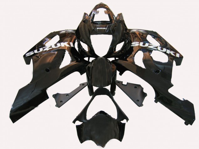 Erschwingliche Suzuki GSXR 1000 Motorrad Verkleidung 2003-2004 - Matt Glanzendes Schwarz