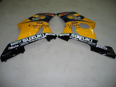 Erschwingliche Suzuki GSXR 1000 Motorrad Verkleidung 2003-2004 - Gelb Weiss Blau Schwarz Corona