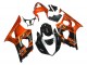 Erschwingliche Suzuki GSXR 1000 Motorrad Verkleidung 2003-2004 - Burnt Orange Glanzendes Schwarz