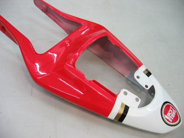 Erschwingliche Suzuki GSXR 1000 Motorrad Verkleidung 2003-2004 - Weiss Rot Motul Lucky Strike
