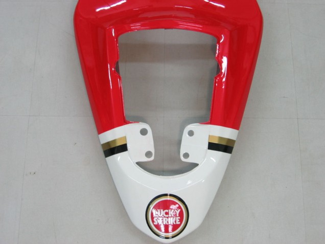 Erschwingliche Suzuki GSXR 1000 Motorrad Verkleidung 2003-2004 - Weiss Rot Motul Lucky Strike