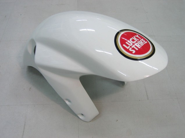 Erschwingliche Suzuki GSXR 1000 Motorrad Verkleidung 2003-2004 - Weiss Rot Motul Lucky Strike