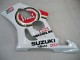 Erschwingliche Suzuki GSXR 1000 Motorrad Verkleidung 2003-2004 - Weiss Rot Motul Lucky Strike