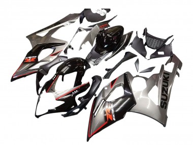 Erschwingliche Suzuki GSXR 1000 Motorrad Verkleidung 2005-2006 - Silber Schwarz Rot