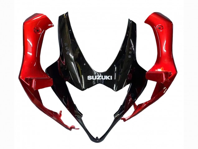 Erschwingliche Suzuki GSXR 1000 Motorrad Verkleidung 2005-2006 - Rot Glanzendes Schwarz