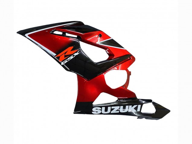 Erschwingliche Suzuki GSXR 1000 Motorrad Verkleidung 2005-2006 - Rot Glanzendes Schwarz