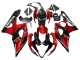 Erschwingliche Suzuki GSXR 1000 Motorrad Verkleidung 2005-2006 - Rot Glanzendes Schwarz