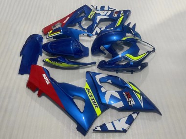 Erschwingliche Suzuki GSXR 1000 Motorrad Verkleidung 2005-2006 - Blau Gelb Rot Motul Ecstar