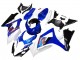 Erschwingliche Suzuki GSXR 1000 Motorrad Verkleidung 2007-2008 - Weiss Blau Schwarz Rot