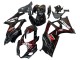 Erschwingliche Suzuki GSXR 1000 Motorrad Verkleidung 2007-2008 - Schwarz Rot Flamme
