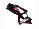 Erschwingliche Suzuki GSXR 1000 Motorrad Verkleidung 2007-2008 - Schwarz Rot Flamme
