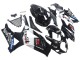 Erschwingliche Suzuki GSXR 1000 Motorrad Verkleidung 2007-2008 - Glanzendes Schwarz Weiss West