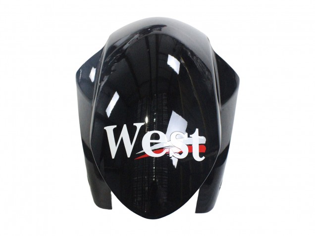 Erschwingliche Suzuki GSXR 1000 Motorrad Verkleidung 2007-2008 - Glanzendes Schwarz Weiss West